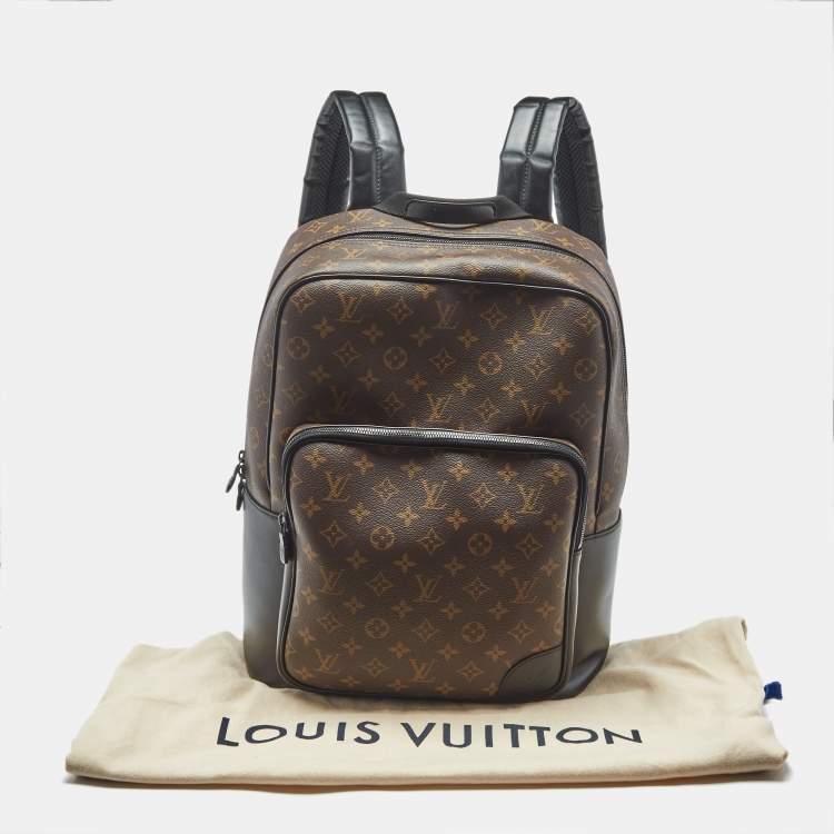 Pre Owned Louis Vuitton Black Monogram Canvas Dean Backpack