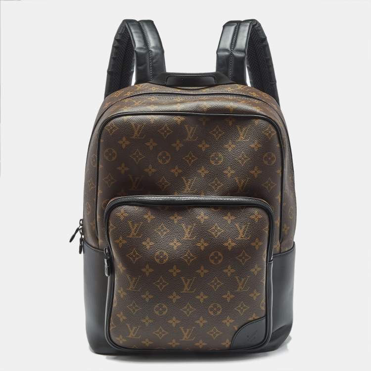Pre Owned Louis Vuitton Black Monogram Canvas Dean Backpack