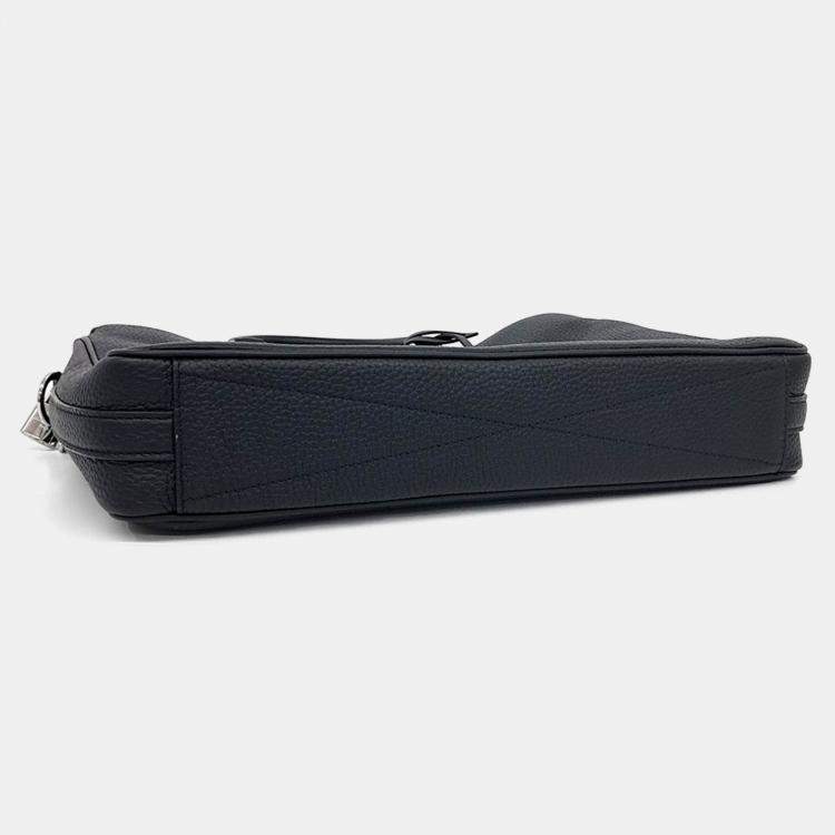Pre Owned Louis Vuitton Black Leather Armand Briefcase