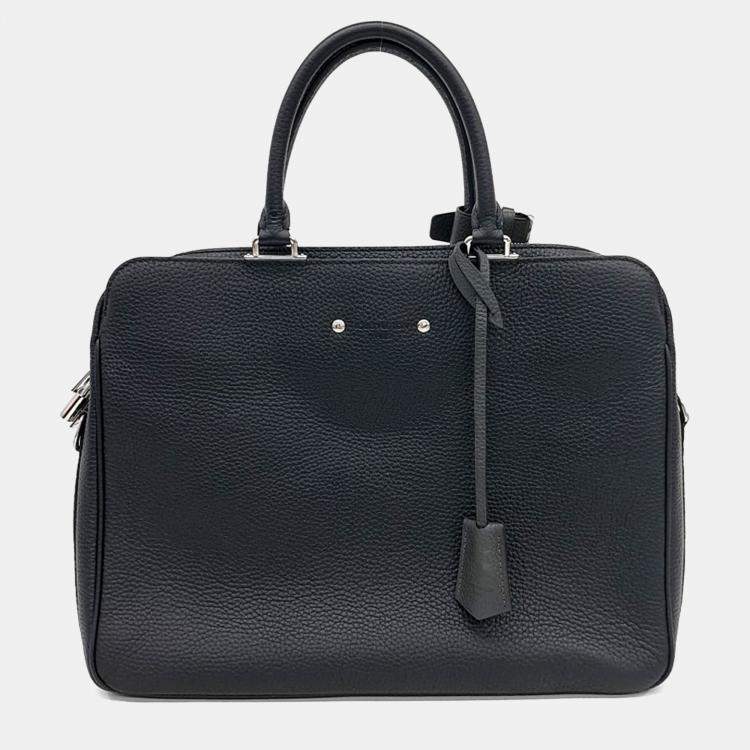 Pre Owned Louis Vuitton Black Leather Armand Briefcase