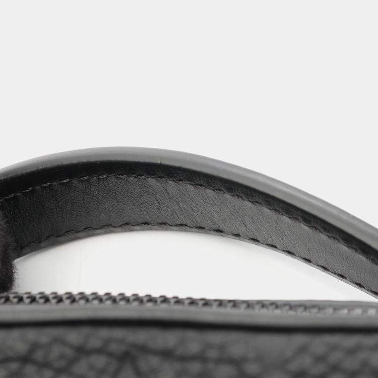 Pre Owned Louis Vuitton Handle Soft Trunk Monogram Taurillon Black Leather Shoulder Bag
