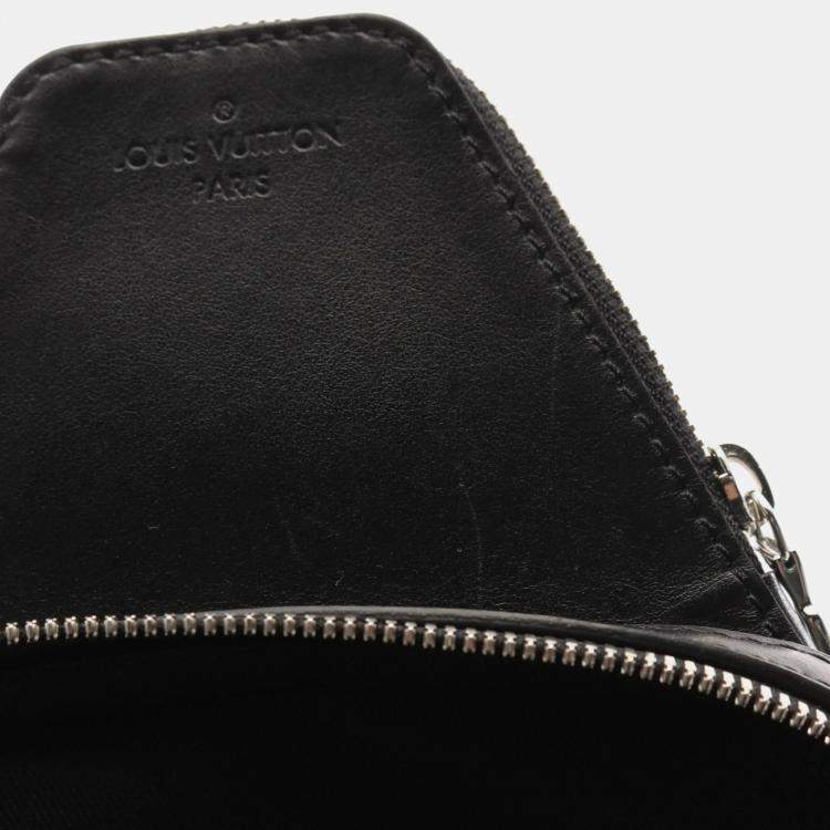 Pre Owned Louis Vuitton Avenue Monogram Macassar Brown Black Canvas Sling Bag