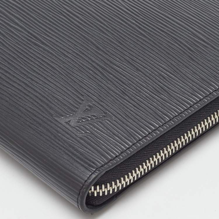 Pre Owned Louis Vuitton Black Epi Leather Pochette Homme Clutch Bag