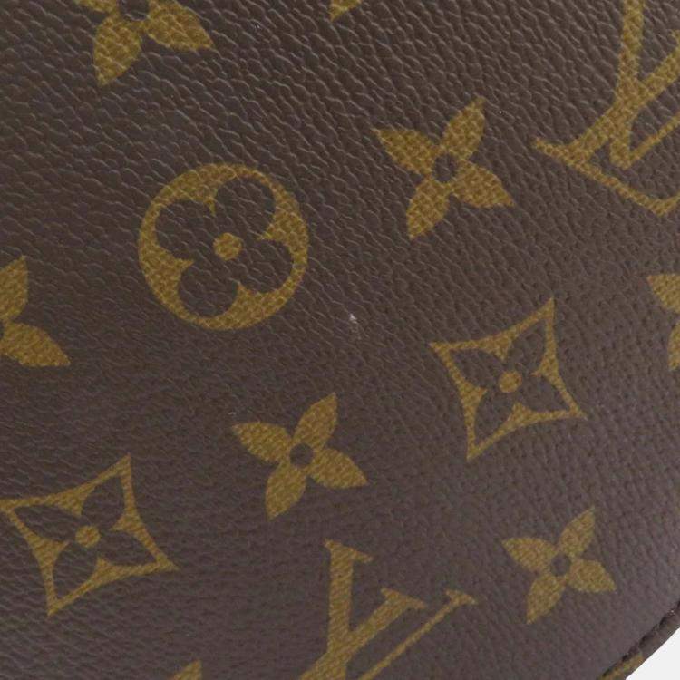 Pre Owned Louis Vuitton Soft Polochon Noir Monogram Macassar Coated Canvas Boston Bag