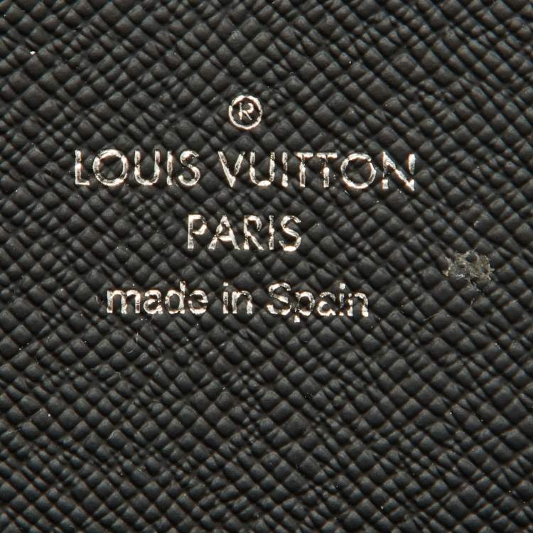 Pre Owned Louis Vuitton Monogram Eclipse Canvas Horizontal Zippy Wallet