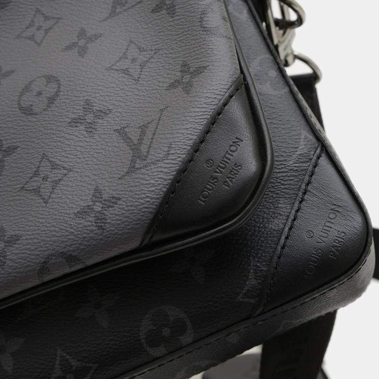 Pre Owned Louis Vuitton Trio Messenger Monogram Eclipse Canvas Shoulder Bag