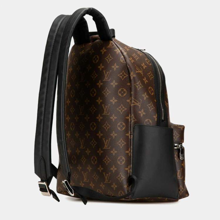 Pre Owned Louis Vuitton Discovery PM Brown Noir Monogram Macassar PVC Leather Backpack