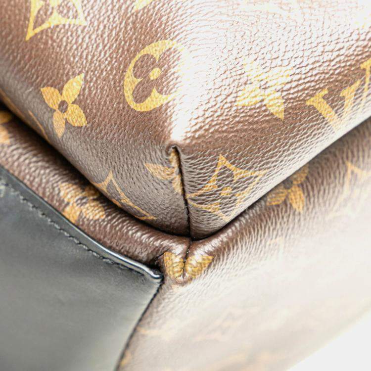 Pre Owned Louis Vuitton Discovery PM Brown Noir Monogram Macassar PVC Leather Backpack