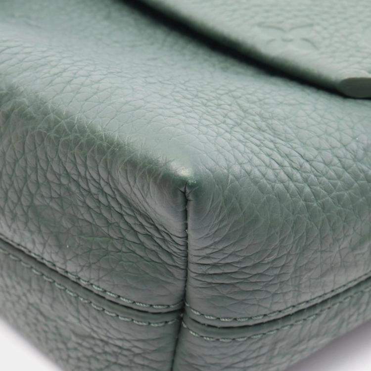 Pre Owned Louis Vuitton Cape Green Leather Shoulder Bag