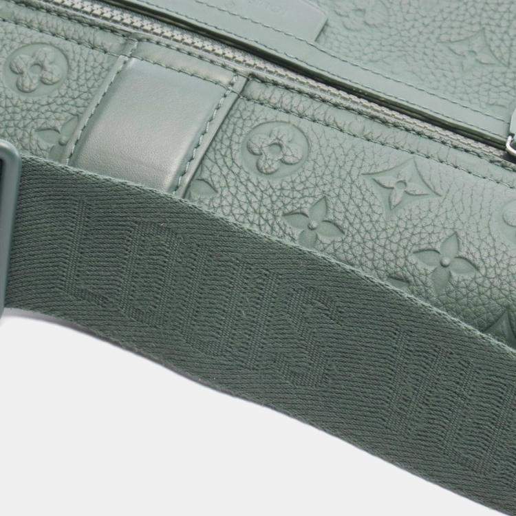 Pre Owned Louis Vuitton Cape Green Leather Shoulder Bag