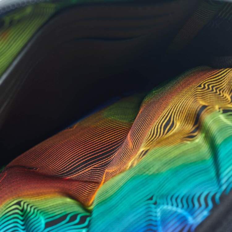 Pre Owned Louis Vuitton Black Puffer Leather Asymmetrical Sling Bag