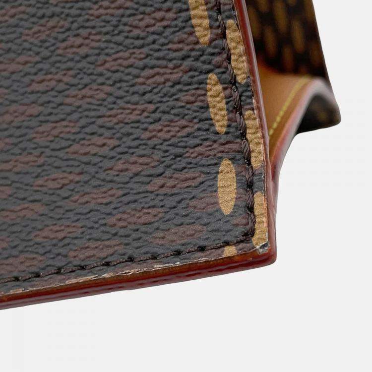 Pre Owned Louis Vuitton Mini Tote Nigocollaboration Noir Damier Ebene Canvas Giant Monogram