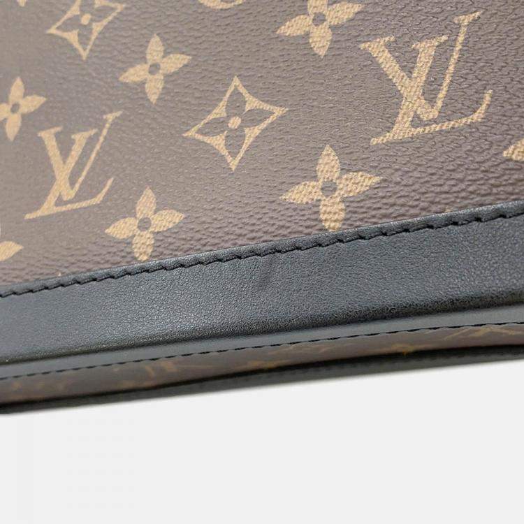 Pre Owned Louis Vuitton Lv Friend Soft Trunk Virgil Abloh Brown/Noir Monogram Macassar Canvas