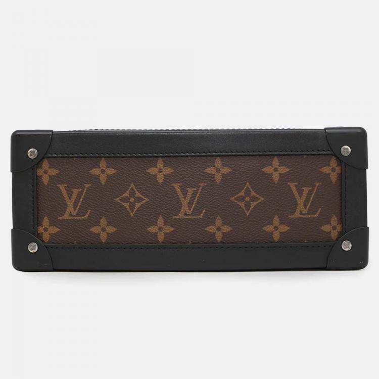 Pre Owned Louis Vuitton Lv Friend Soft Trunk Virgil Abloh Brown/Noir Monogram Macassar Canvas