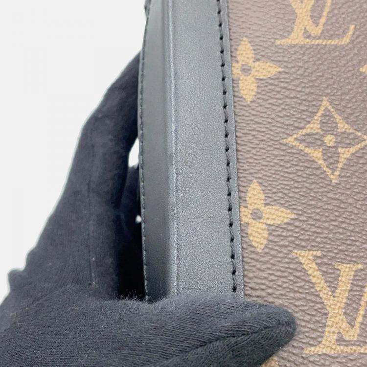 Pre Owned Louis Vuitton Lv Friend Soft Trunk Virgil Abloh Brown/Noir Monogram Macassar Canvas
