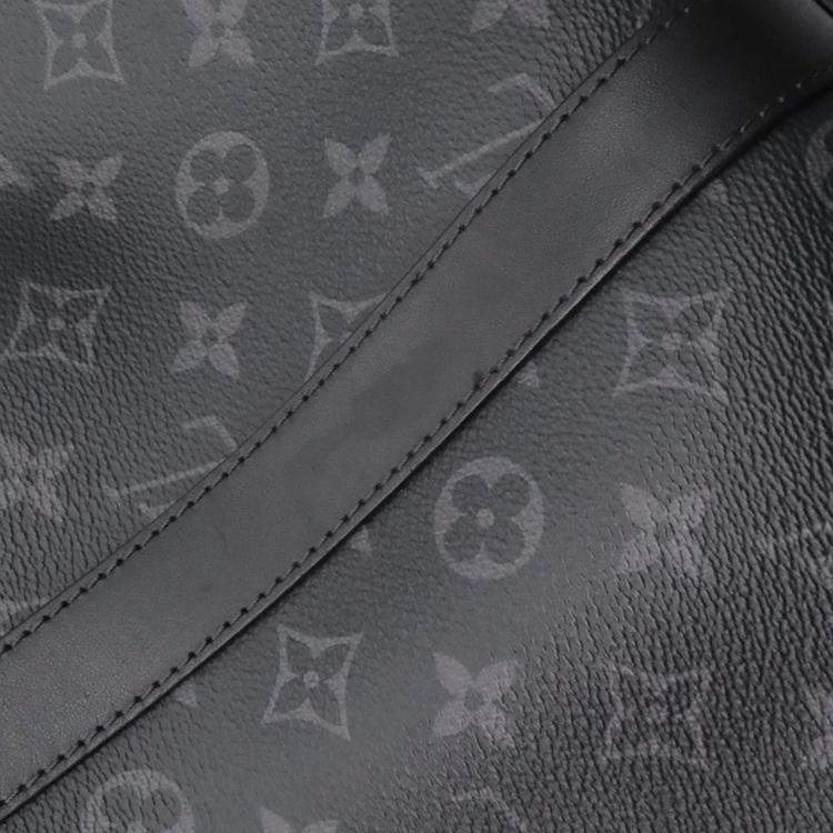 Pre Owned Louis Vuitton Sac Plat 24H Noir Monogram Eclipse