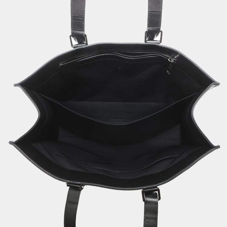 Pre Owned Louis Vuitton Sac Plat 24H Noir Monogram Eclipse