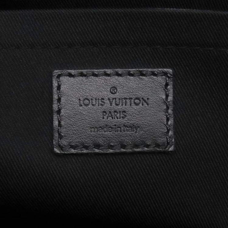 Pre Owned Louis Vuitton Sac Plat 24H Noir Monogram Eclipse