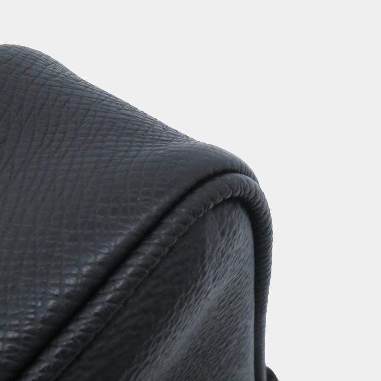 Pre Owned Louis Vuitton Outdoor Messenger Noir Taiga Leather Monogram Eclipse Size Pm