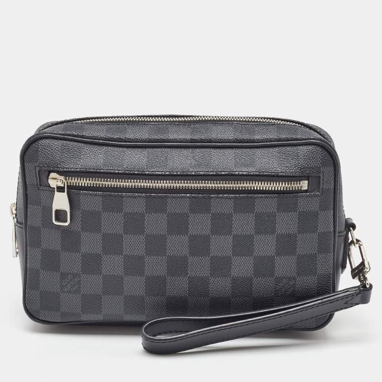 Pre Owned Louis Vuitton Damier Ebene Canvas Kasai Clutch