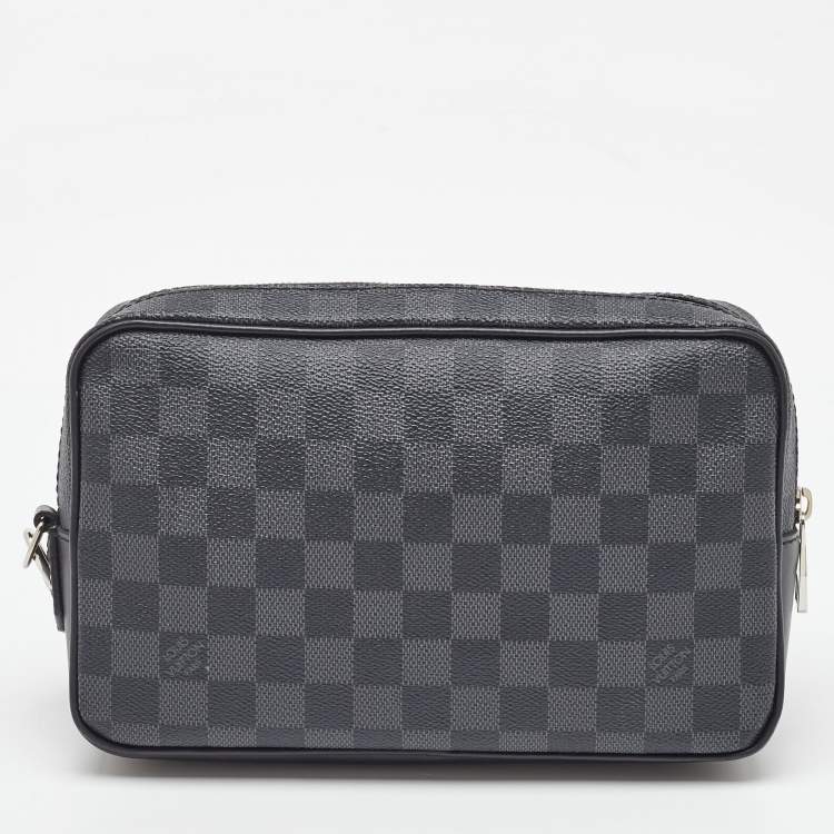 Pre Owned Louis Vuitton Damier Ebene Canvas Kasai Clutch