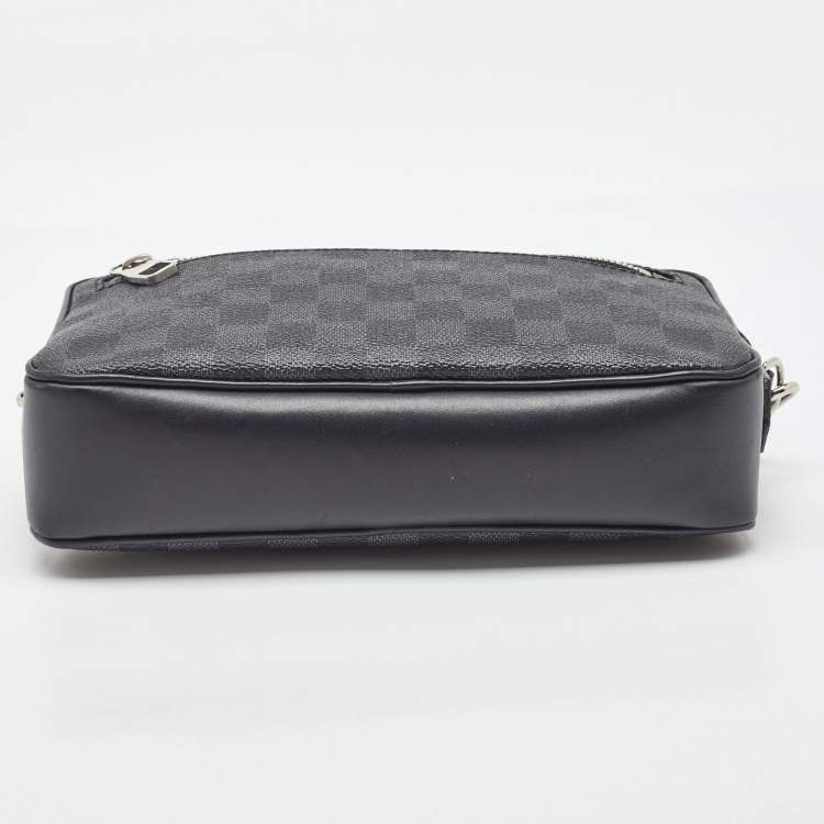 Pre Owned Louis Vuitton Damier Ebene Canvas Kasai Clutch