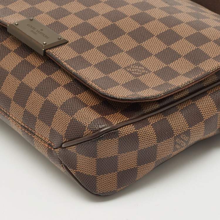 Pre Owned Louis Vuitton Damier Ebene Canvas District PM Bag