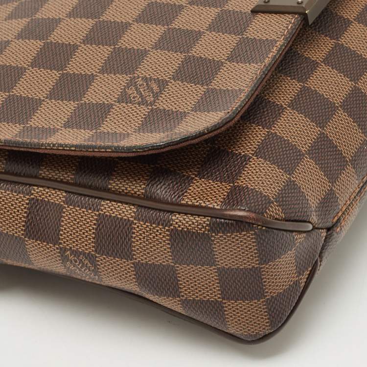 Pre Owned Louis Vuitton Damier Ebene Canvas District PM Bag