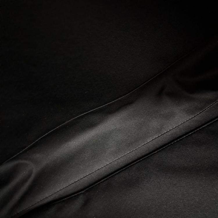 Pre Owned Louis Vuitton Black Leather Weekender Bag