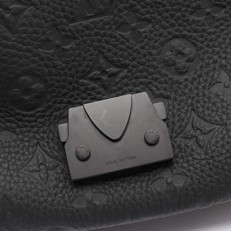 Pre Owned Louis Vuitton Cape Black Monogram Taurillon Leather Shoulder Bag