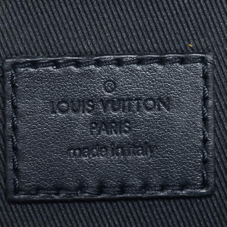 Pre Owned Louis Vuitton Black Taurillon Monogram Leather Handle Soft Trunk Bag