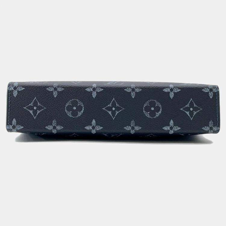 Pre Owned Louis Vuitton Gaston Wearable Wallet Navy Blue Monogram/Gradient