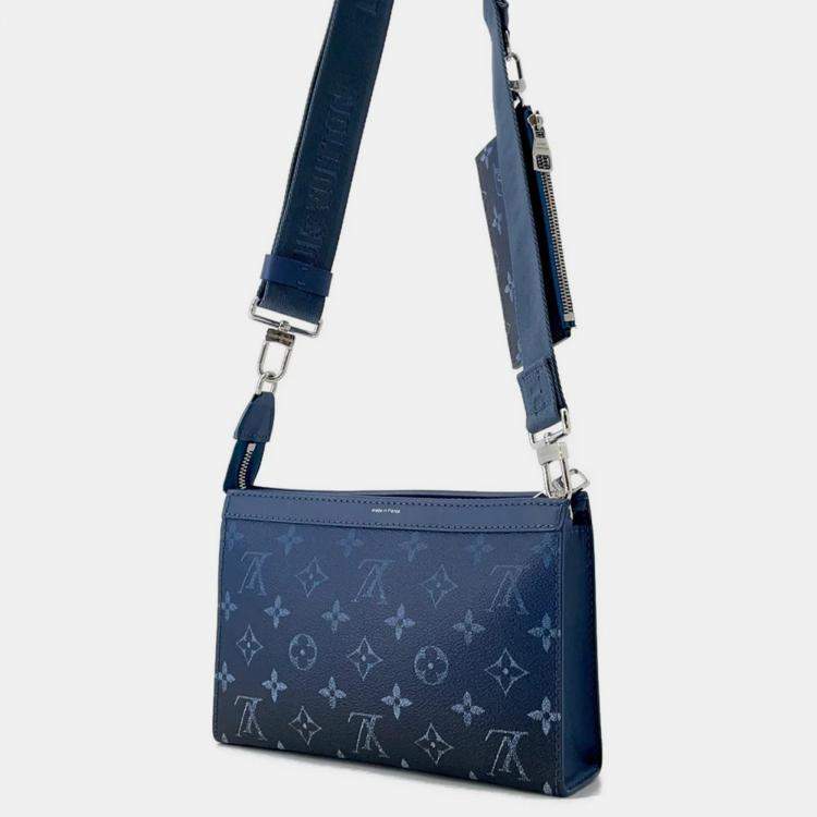 Pre Owned Louis Vuitton Gaston Wearable Wallet Navy Blue Monogram/Gradient