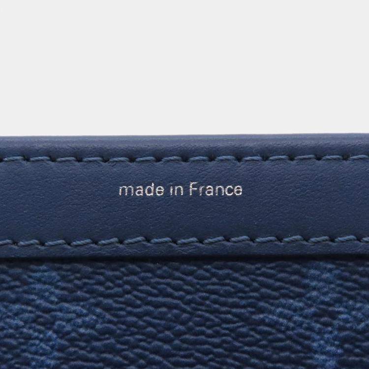 Pre Owned Louis Vuitton Gaston Wearable Wallet Navy Blue Monogram/Gradient