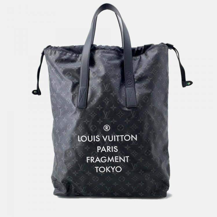 Pre Owned Louis Vuitton Cabas Noir Monogram Eclipse Tote Bag