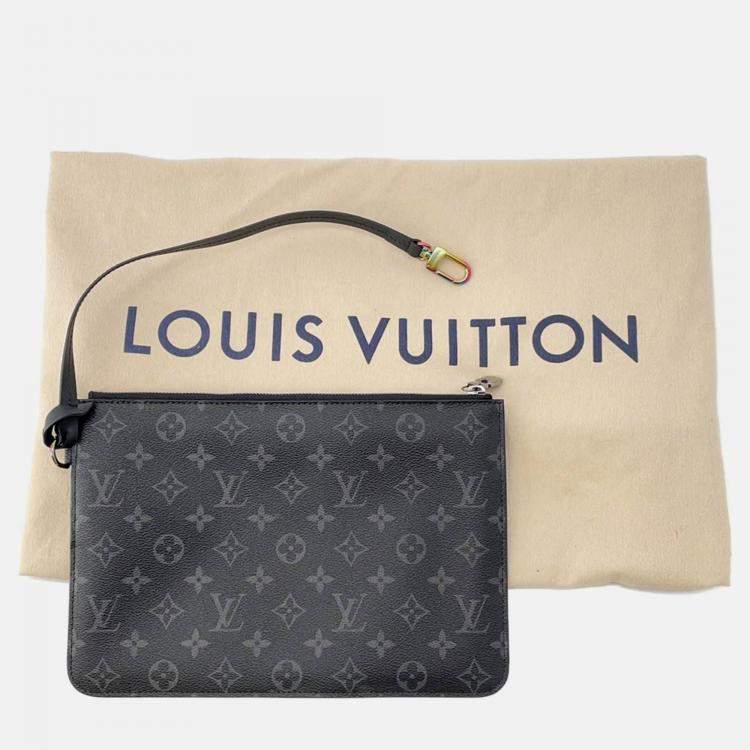 Pre Owned Louis Vuitton Cabas Noir Monogram Eclipse Tote Bag