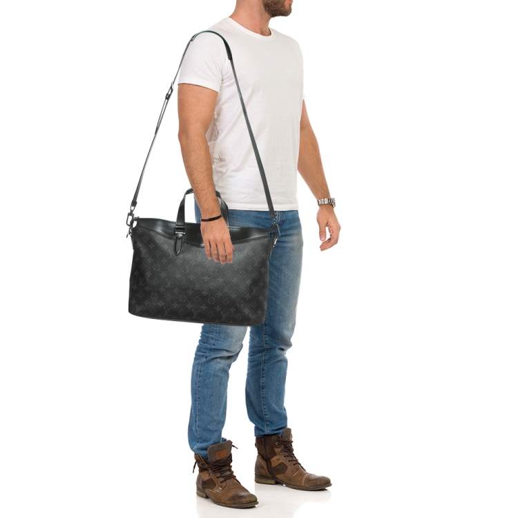 Pre Owned Louis Vuitton Monogram Eclipse Canvas Explorer Briefcase