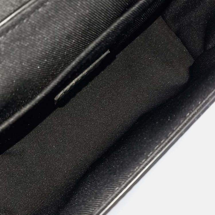 Pre Owned Louis Vuitton Black Coated Canvas Eclipse Soul Trunk Bag