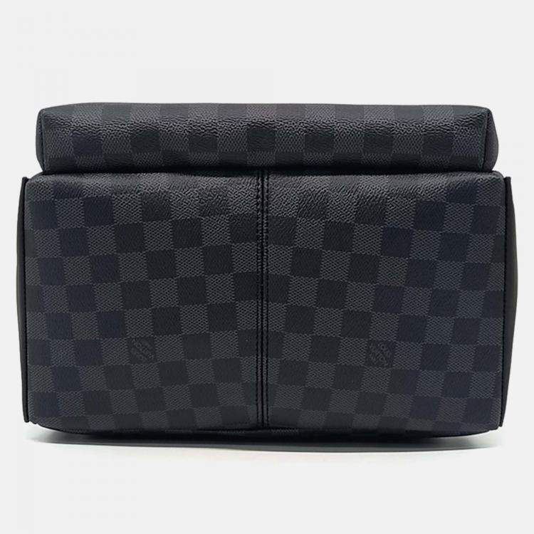 Pre Owned Louis Vuitton Black Coated Canvas Graphite Discovery Backpack PM