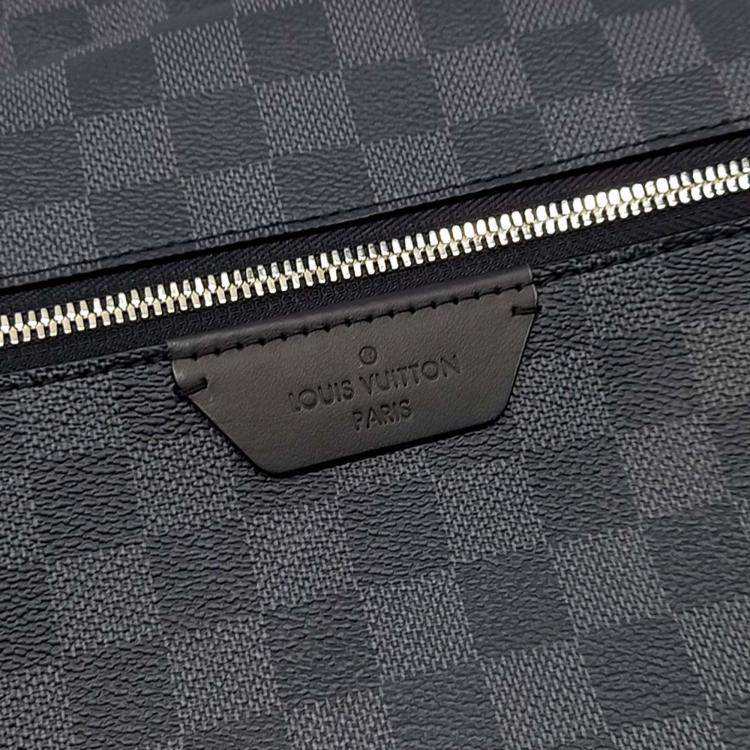Pre Owned Louis Vuitton Black Coated Canvas Graphite Discovery Backpack PM