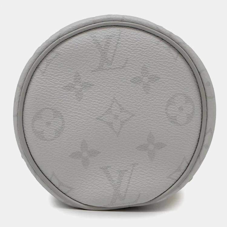Pre Owned Louis Vuitton Chalk Nano Gray Monogram Handbag