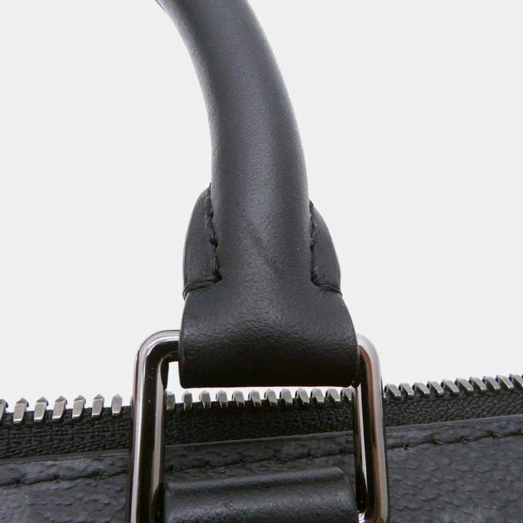 Pre Owned Louis Vuitton Sac Plat Noir Monogram Eclipse Handbag