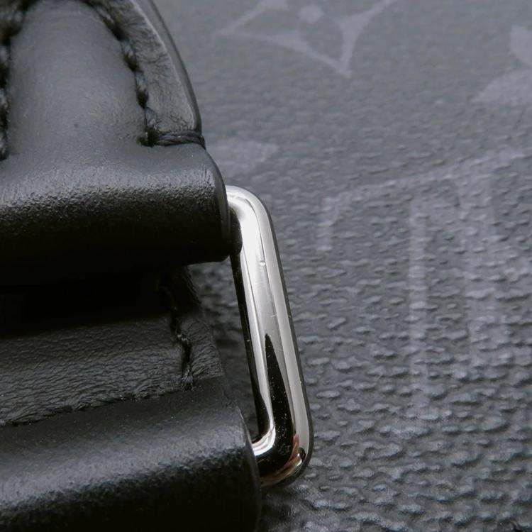 Pre Owned Louis Vuitton Sac Plat Noir Monogram Eclipse Handbag