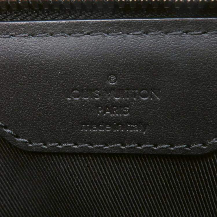 Pre Owned Louis Vuitton Sac Plat Noir Monogram Eclipse Handbag