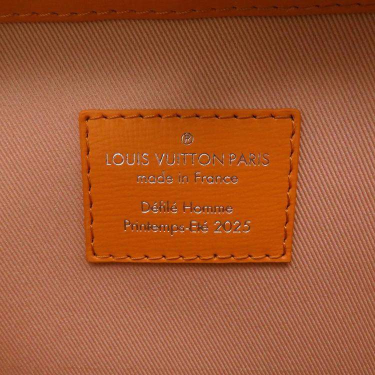 Pre Owned Louis Vuitton Shopper Saffron Cowhide Leather Clutch Bag