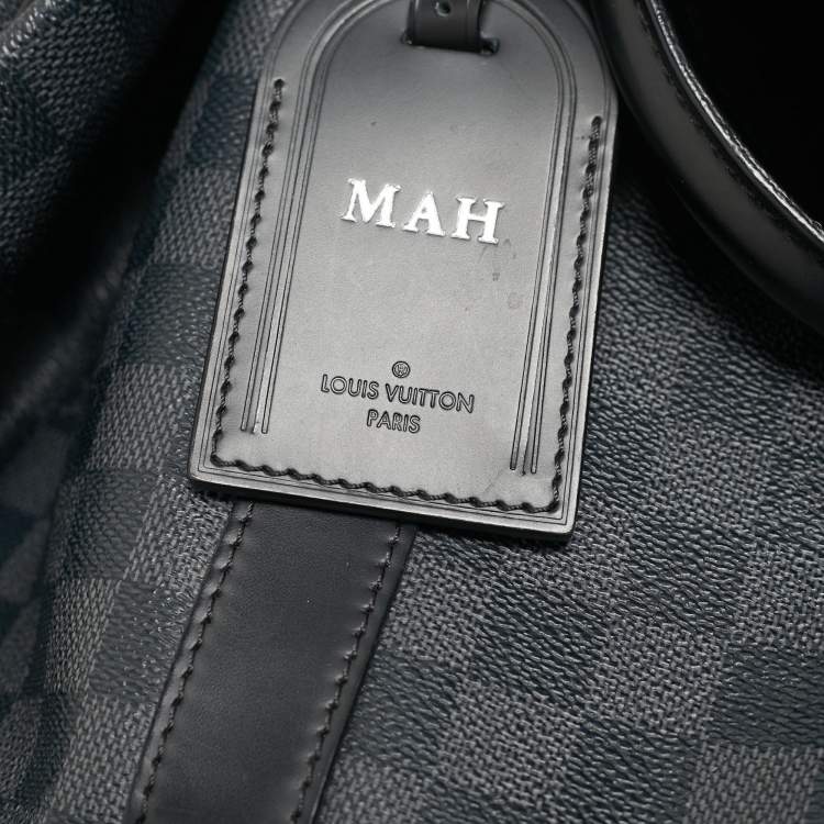 Pre Owned Louis Vuitton Damier Graphite Canvas Keepall Bandouliere 55 Bag