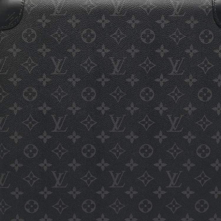 Pre Owned Louis Vuitton Monogram Eclipse Canvas Horizon 55 Suitcase