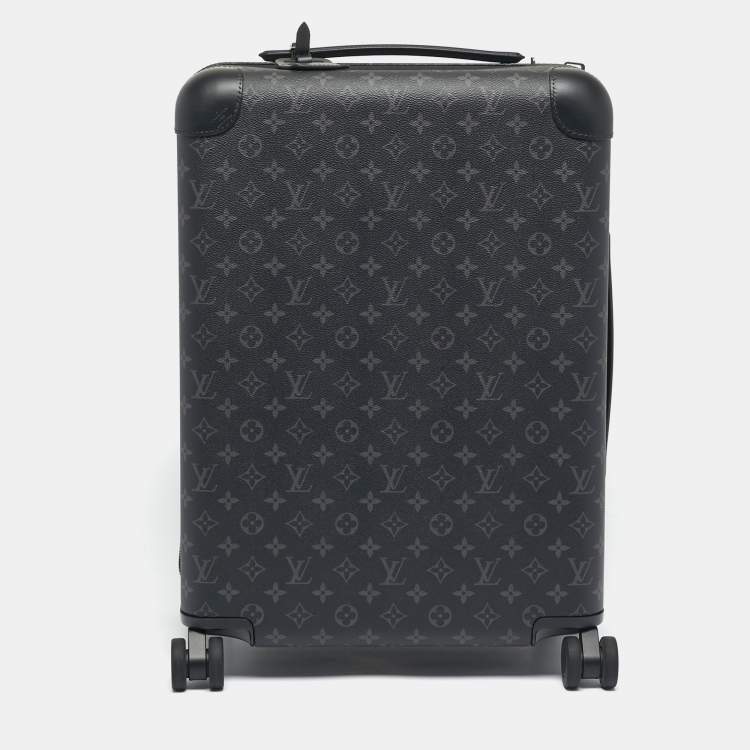 Pre Owned Louis Vuitton Monogram Eclipse Canvas Horizon 55 Suitcase