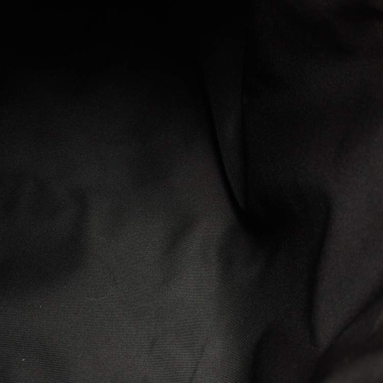 Pre Owned Louis Vuitton Black Monogram Shadow Leather Keepall Bandouliere 50 Bag