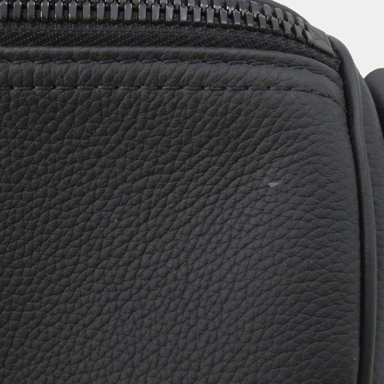 Pre Owned Louis Vuitton Keepall Bandouliere 40 Noir Taurillon Leather Boston Bag